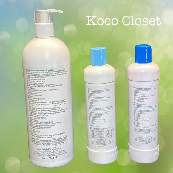 STANHOME FRESCA PIE GINKGO BILOBA 930ml SEAWEEDS 300ml MENTHOL 300ml feet lotion - Picture 6 of 7